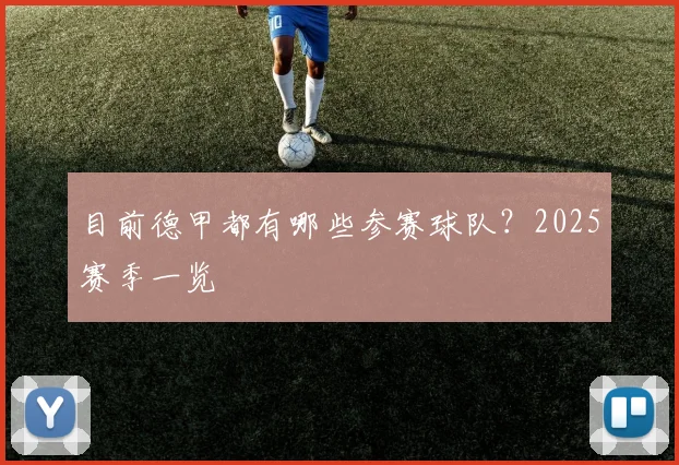 目前德甲都有哪些参赛球队？2025赛季一览